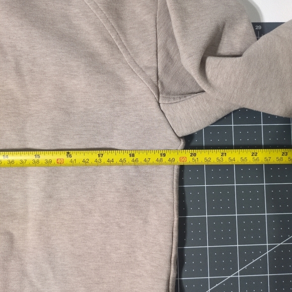 Varley Pullover Sweatshirt XS Beige Oversized Loungewear Cotton Lagenlook - Picture 12 of 16